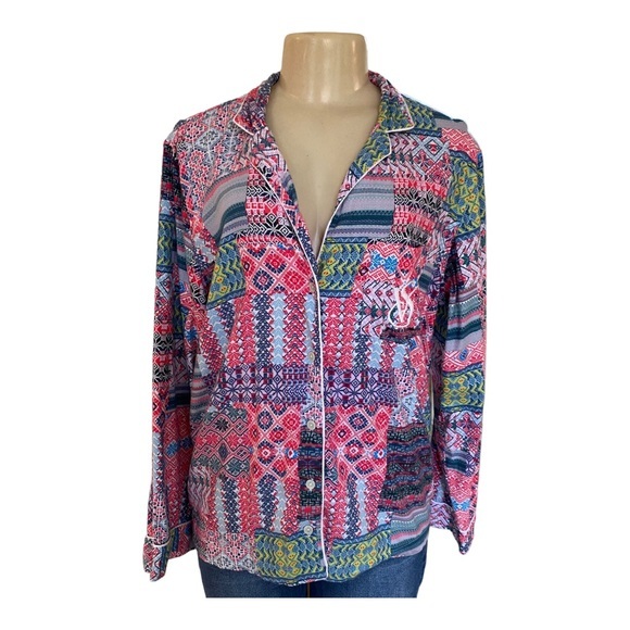 Victoria's‎ Secret Flannel sleep top size M - Picture 1 of 9